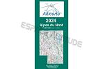 Carte Vol à Voile Alpes du Nord 2024 - ALTICARTE NORD 1/250 000