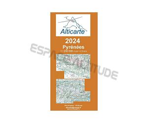 Carte Vol à Voile Pyrénées 2024 1/250 000