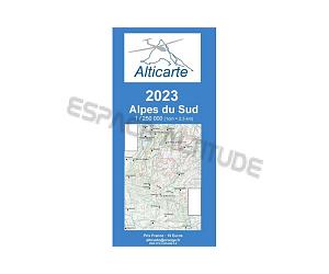 Carte Vol à Voile Alpes du SUD 2023 - ALTICARTE SUD 1/250 000 1