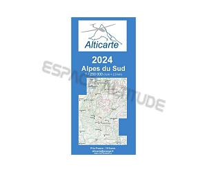 Carte Vol à Voile Alpes du SUD 2024 - ALTICARTE SUD 1/250 000