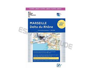 Carte Marseille Delta du Rhône 2024 PLASTIFIEE Edition 1