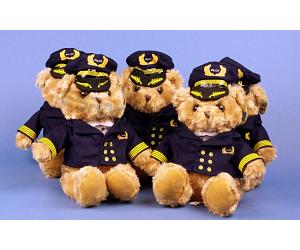 Peluche Ours PILOTE 22cm